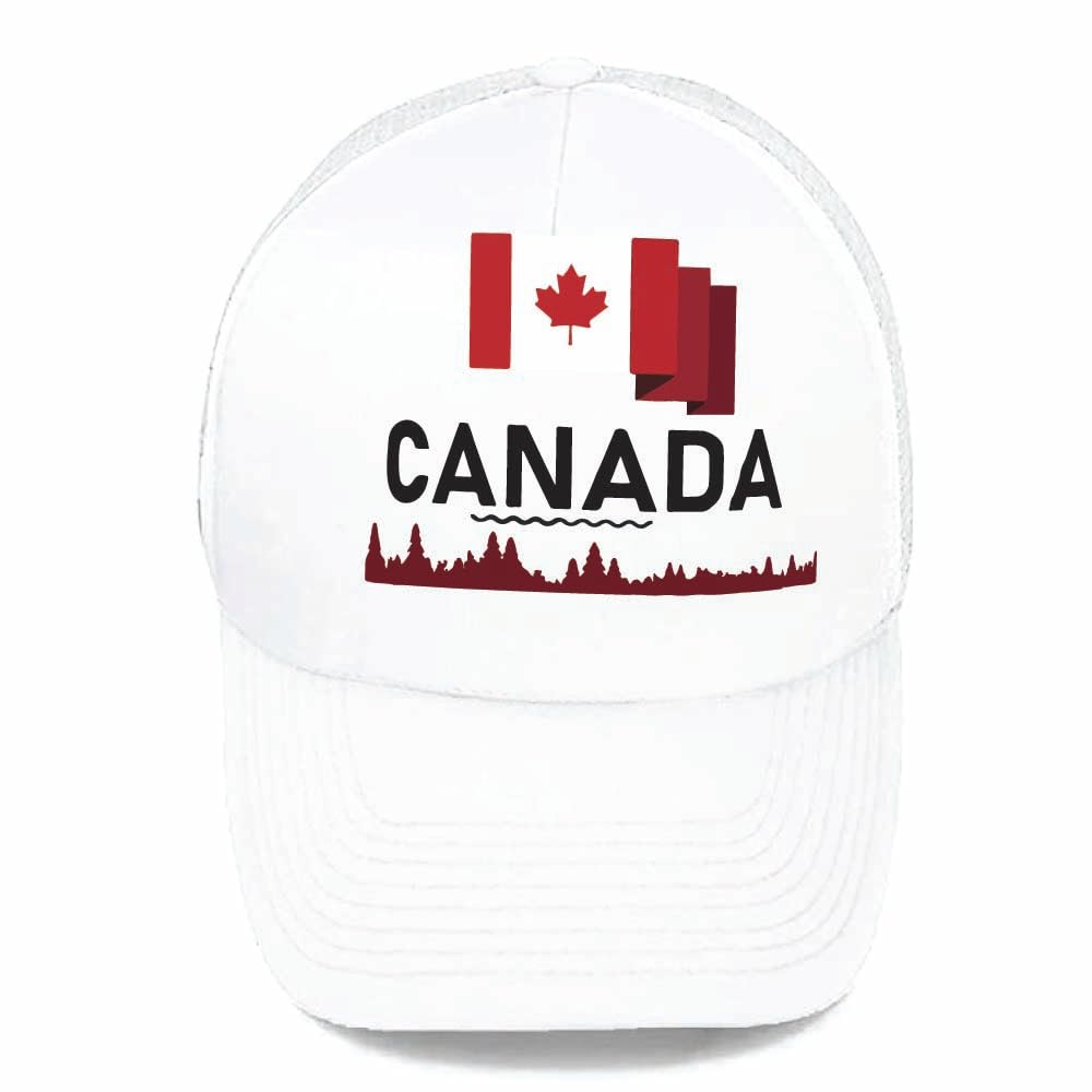 Canada Baseball Cap for Both Men and Women with Plastic Adjustable Closure, Breathable Cotton - Unisex Canada Baseball Cap - Celebrate Canada Day in Style