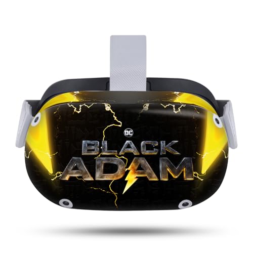 Head Case Designs Officially Licensed Black Adam Poster Graphic Art Vinyl Sticker Skin Decal Cover Compatible with Meta Quest 2