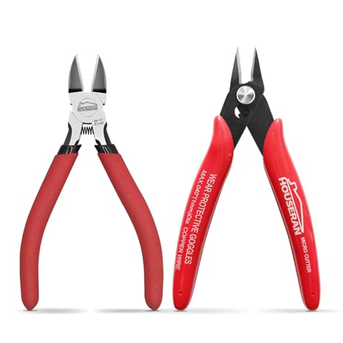 HOUSERAN 2-teiliges Drahtschneider-Set, 13 cm...