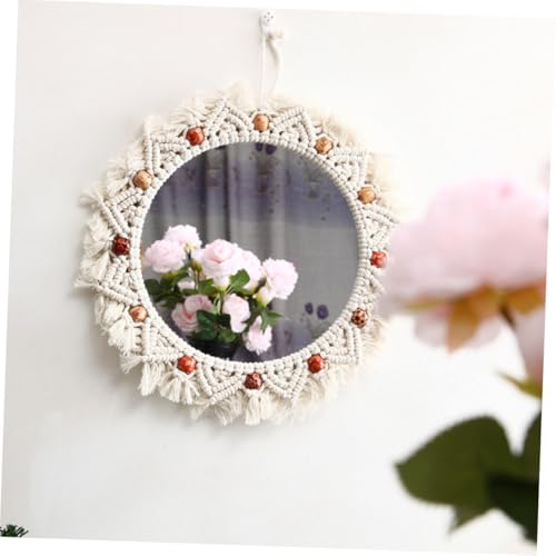 Miroir suspendu macramé bohémien DOITOOL déco chambre cocooning