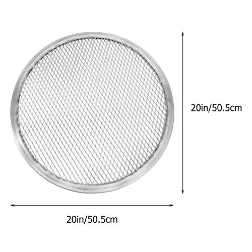 Cabilock Forma de pizza de aço inoxidável assadeira antiaderente para pizza, bandeja de malha de alu
