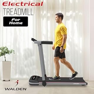 Electric Treadmill Easy Folding Treadmill 10 km/h 12 Preset Programmes LCD Screen 1-10km/h Walden F2800 (UKWALBIF2800)