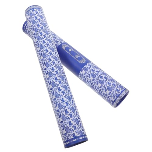 MOTHNUR 青花瓷柄収納筒 書画用伸縮式収納ケース 厚手保護付き 画保管 用 包装芸術作品保存箱