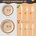 Gezond White 250 Plates Set Compostable Disposable Plates 6