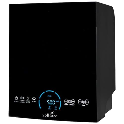 Vollara Air And Surface Pro Purifier - HEPA Air Purifier Provides 24/7 Air Purification, Covers 2,000 Sq Ft - Large Room Air Purifiers for Home, Reduce 99.9% of Contaminants, Air Purifier HEPA Filter