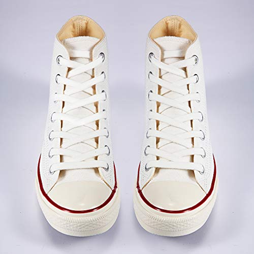 [2 Pairs] Flat Athletic Shoe Laces - 100 Percent Cotton Shoe Laces For Sport Canvas Shoes And Sneakers Shoelaces #TOP4