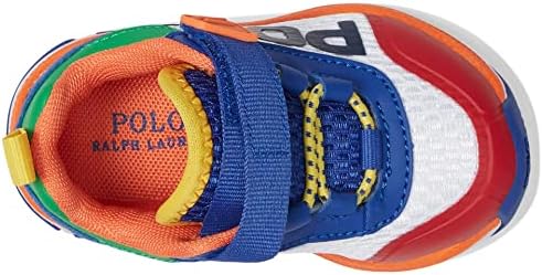 POLO RALPH LAUREN Baby Boy's Tech Racer PS (Toddler) White Mesh/Multi Synthetic/Yellow Pp 8 Toddler M | Image 1
