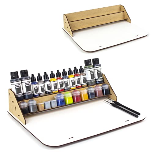 PROSCALE Mesa de trabajo soporte organizador pinturas modelismo miniaturas. Kit mesa trabajo paint station pinturas pinceles vallejo citadel miniaturas warhammer maquetas (Mesa Universal) PROSCALE Mesa de trabajo soporte organizador pinturas modelismo miniaturas. Kit mesa trabajo paint station pinturas pinceles vallejo citadel miniaturas warhammer maquetas (Mesa Universal)