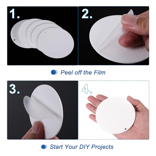 Disque clair acrylique de 4 pouces pour fabriquer des cadeaux faits main