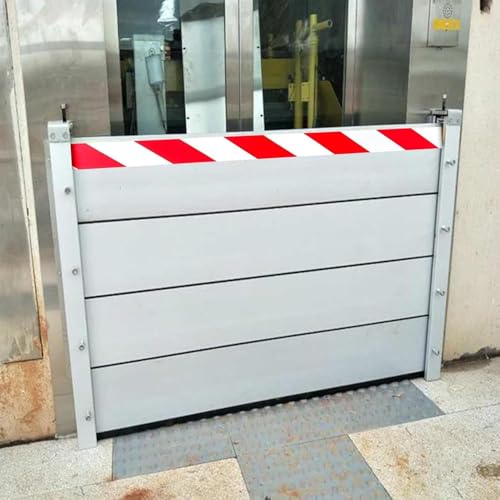 161cm Aluminum Flood Protection Board Reusable Flood Barriers Industrial Heavy Duty Flood Defence Dams for Garage/Front Foor/Gate/Basement(Outside,161 * 100cm)