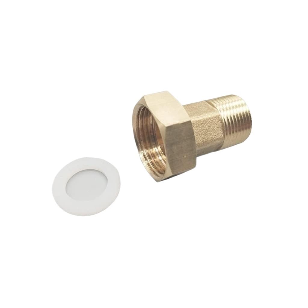 Adaptador de rosca hembra de latón para tubería con conexión de 1/2 a 3/4 macho