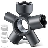 Saillong 10 In 1 Faucet Aerator Key for Sink Faucet Aerator Removal Tool, Screen Removal Tool (Cut Edge & Round), M16.5/M21.5/M22/M24/M28, Ideal Repairs Replacement for Bathroom