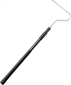 Dualoai Vara de metal para pegar anzol de cobra, ferramenta de manuseio confortável para iniciantes, ferramenta de captura de anzol de cobra para cascavéis