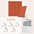 AUTORIFIC Self-Adhesive Acoustic Panels,11.8”x15.7”x0.35”,Tangerine,12 Pack