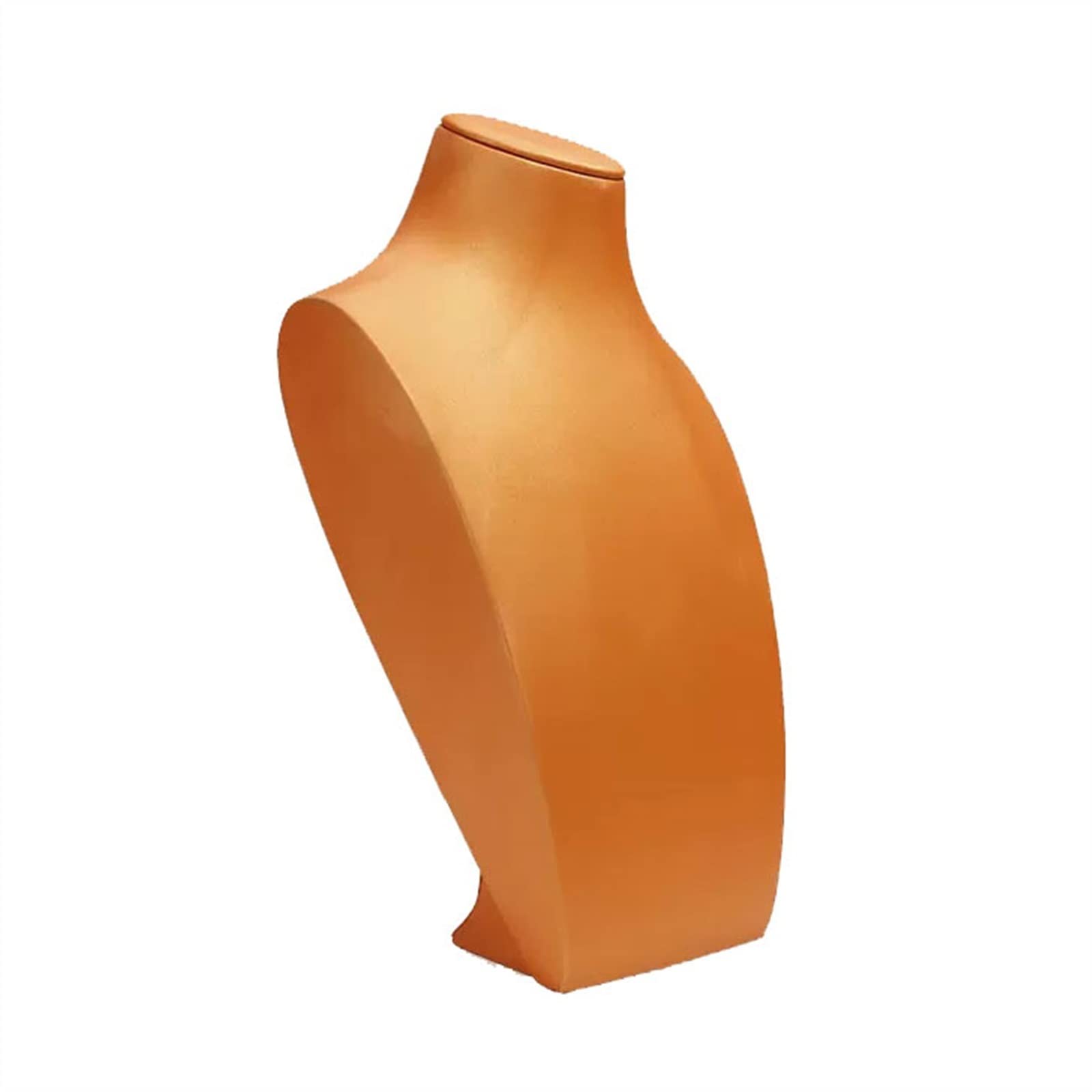 J9V4G6S3B5 Jewellery Storage Orange Jewelry Display Necklace Chain Bust Holder Stand, Necklaces Mannequin