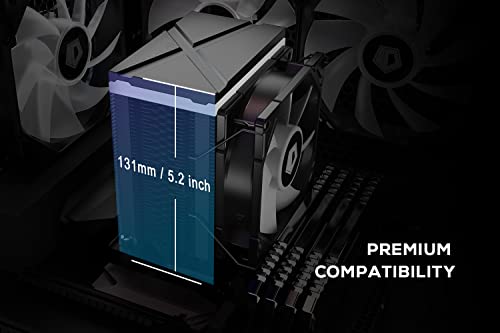 Id-Cooling Se-914-Xt Argb Cooler 131Mm Height Cpu Air Cooler Argb Light Sync With Motherboard(5V 3-Pin Connector) 92Mm Pwm Fan 4 Heatpipes Cpu Fan For Intel/Amd, Lga 1700 Compatible #TOP6