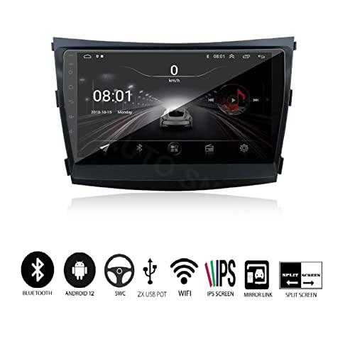 Image of AUTO SNAP 9 Inches 22cm Touch Screen Android 12 Gorilla Glass IPS Display Car Stereo with 2GB RAM /16 GB ROM GPS /Wi-Fi /Navigation /Steering Wheel Controls Mirror Link Compatible for Mahindra XUV 300