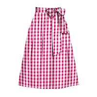 Damen Dirndl Schürze Midi Lang - Bayrische Trachtenschürze Für Oktoberfest