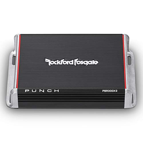 Rockford Fosgate Pbr300X2 Punch 300 Watt 2 Channel Boosted Rail Amplifier #TOP1