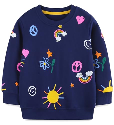 Image of Hongshilian Unisex Kids Cute Cartoon Cotton Sweater Shirt