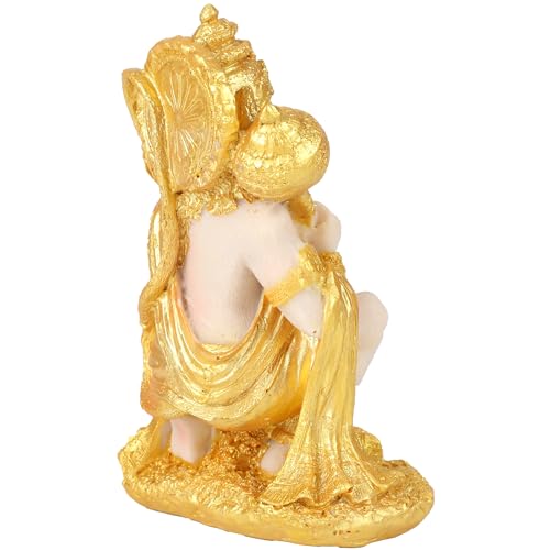 Estatua de Hanuman de 6 pulgadas en resina miniatura 3