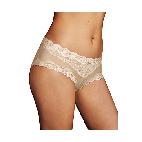 0417BLG199 Womens Black panties, Darling Dot/Scarlett Kiss/Black/Latte, L/7