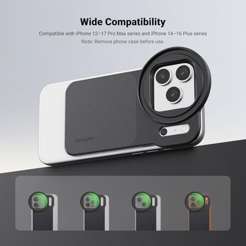 Image of NEEWER 6.9 inch Magnetic Phone Lens Filter Mount Adapter Backplate Accessories & 67mm CPL Filter Circular Polarizing Polarizer Compatible with MagSafe iPhone 12 /13 /14 /15 /16 /17 Pro Max & 14 /15 /16 Plus