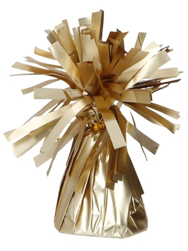 Folat 04968 Balão de peso - Starlight Gold - Alumínio - 170 gramas - Helio foil balões de aniversário aniversário decorações para festas