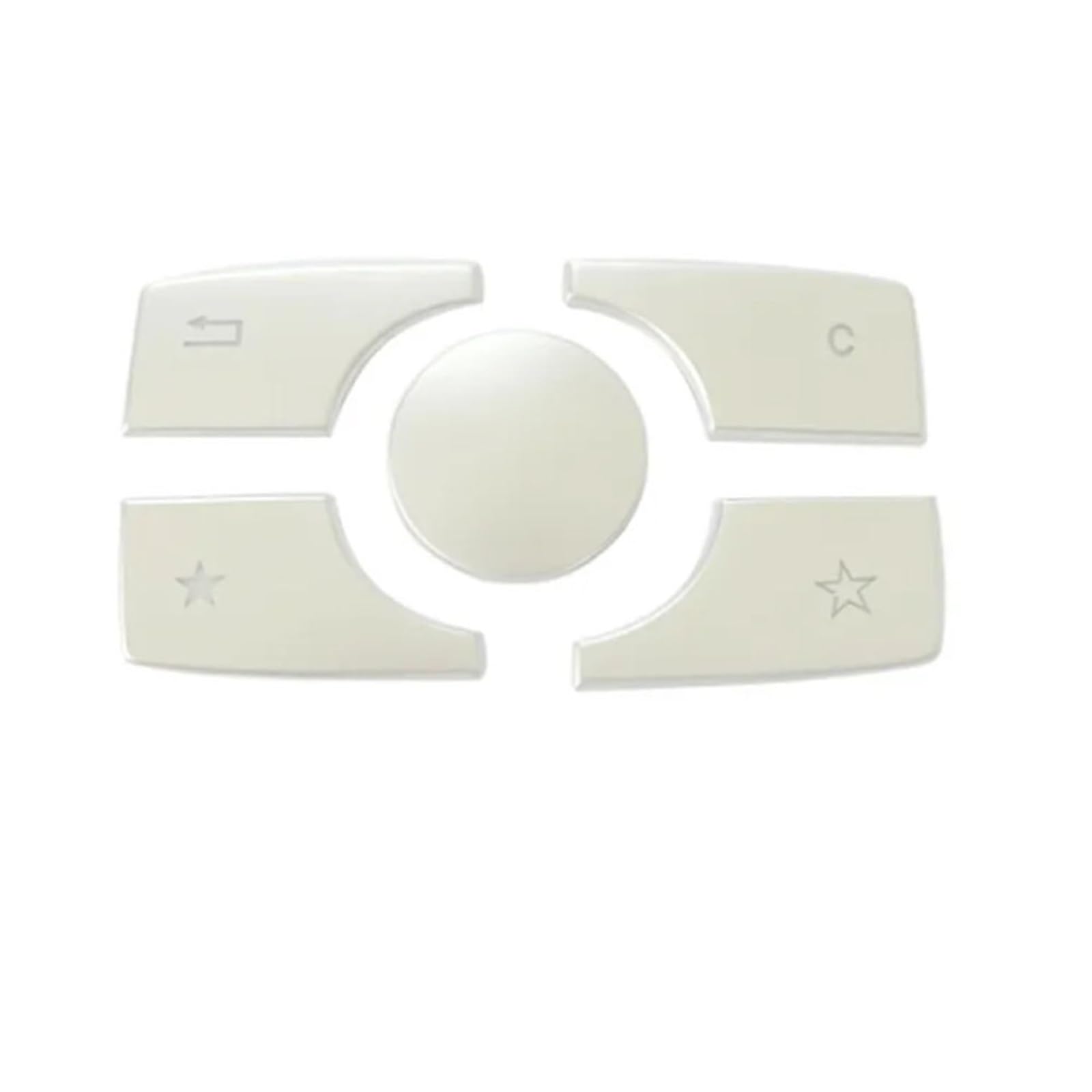 Car Button Mouldings Compatible with Benz E Class W212 2013 2014 2015 GL ML Class X166 W164 Car Central Multimedia Function Button Cover Trim Stickers
