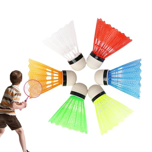 Volantes - Volante de bádminton, Colorido juego de volantes para juegos al aire libre | Bolas golpeando el entrenamiento de bádminton, Aves interiores y exteriores, Juegos de Raqueta de Playa,