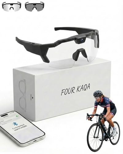Pov Glasses 4k Baseball with Camera Smart Glass for Men Women Sunglasses Cameras and Audio Video...