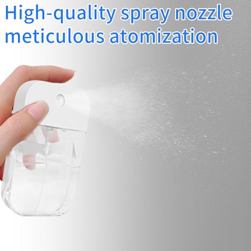 4 PCS Clear Spray Bottles, Portable Card Spray Bottles, 50 ML Refillable Plastic Perfume Atomizer Vials, Suitable Perfume, moisturizing water, hand sanitizer4