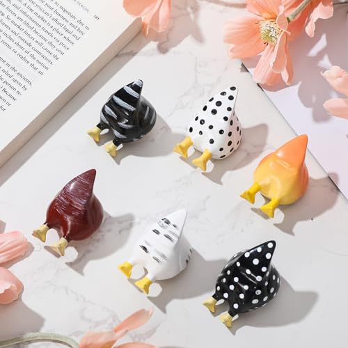 Set de 6 imanes de pollo decorativos para nevera miniatura 5