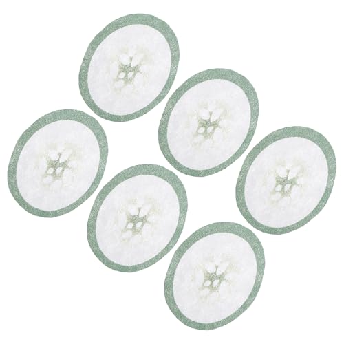 Beavorty 100Pcs Cucumber Shaped Non Woven Eye for Skin Use Printed Eye Paper Gentle Skin for Relaxation and Pampering
