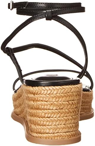 Nine West Women's ALEXX3 Espadrille Wedge Sandal, Black, 7 | Image 2