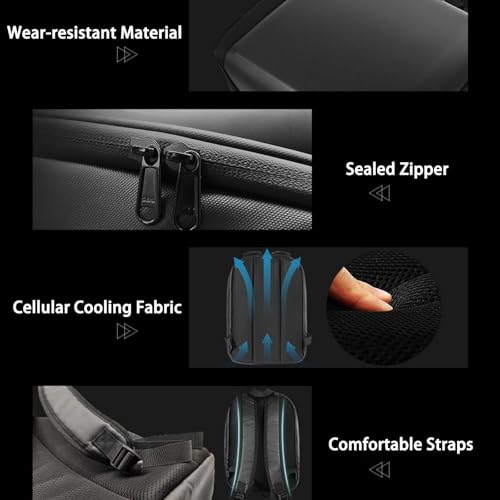 Customizable Smart LED Backpack - Light Up Customized Laptop Backpack, Mens Cool Backpacks for Motorcycle, Cycling (T2)4