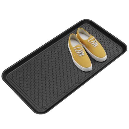 Björn&Schiller​ Schuhablage 38x75,5 cm, Schuhabtropfschale mit 3 cm Rand, Schuhmatte, Wasserfestes Schuhtablett, Schuhwanne für Flur und Innenräume, Abtropfmatte und Auffangschale aus PP