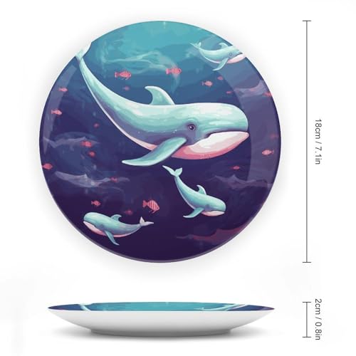 Plato Decorativo de Porcelana Whale Bone China 7 pulgadas miniatura 2