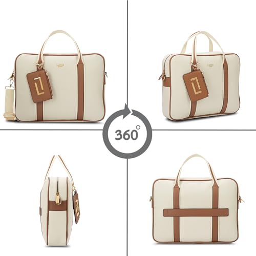 Image of Lavie Luxe Women's Delicaff 1C Laptop Handbag for Women | Fits upto 14 inch Laptop | Laptop Bag for Work | Ladies purse | Stylish Shoulder Bag | Gift for Women