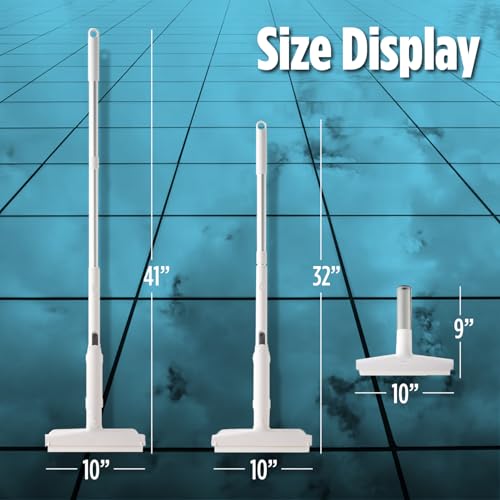 Image of Professional Window Cleaner - Glass and Glass Surface Cleaner - Window Cleaning Squeegee Kit - Window Vacuum Cleaner Squeegee Includes Microfiber Cleaning Cloth, Blade and Sponge Head