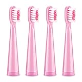 Vekkia Kids Electric Toothbrush Replacement Heads - 7X More Plaque Removal, End-Rounded 3D Curved...