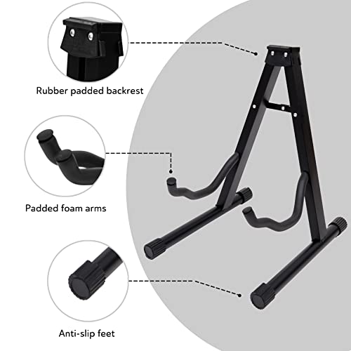 Straame Support universel pour guitare – Cadre en A, robuste, basse, électrique et de voyage – Pieds antidérapants… - Les Beatles, Paul McCartney, John Lennon, RIngo Starr, George Harrison Straame Support universel pour guitare – Cadre en A, robuste, basse, électrique et de voyage – Pieds antidérapants… – Image 4
