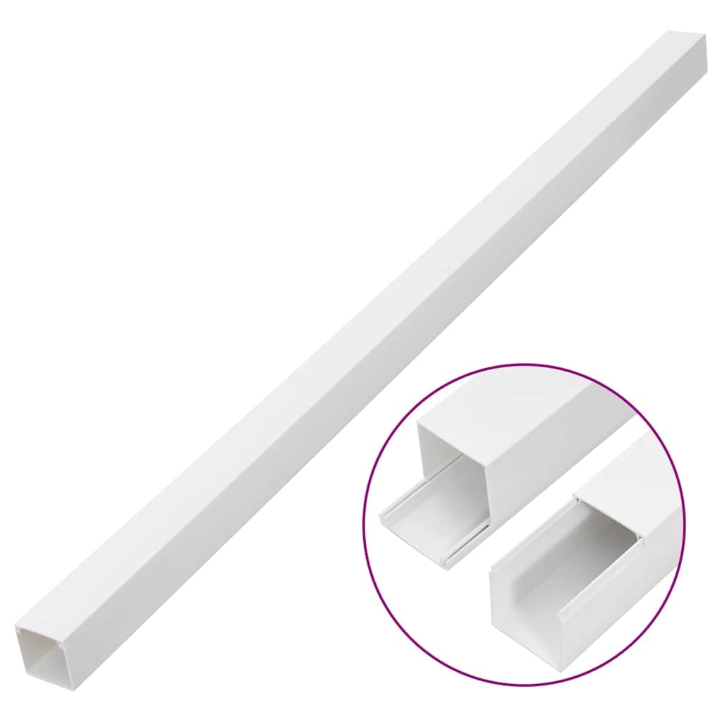 vidaXL Kabelgoot 40x25 mm 30 m PVC
