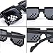 SIMUER Thug Life Glasses Mosaic 8 bits Style Gafas de Sol Pixel...