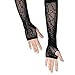 Vdaxvme Stylish Spiderweb Pattern Gloves Elastic Soft Fabric For Cycling Costume & Everyday Fashion Accessories Spiders Web Patterne