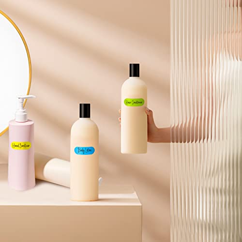 360 Pcs Removable Labels, 14 Colors Self-Adhesive Rectangular Stickers Water/Oil/Tear Resistant With Perforation Line For Food Containers Kitchen Restaurant Storage Organization (8 Sheets, 2 Sizes) #TOP6