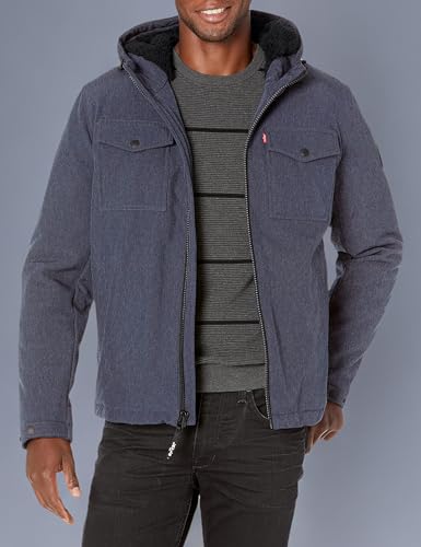 Image of Levi's Men's Soft Shell Two Pocket Hooded Trucker Jacket