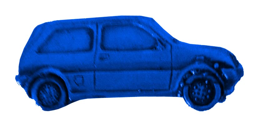 ref134 British Metro 3d Blue Car Pin Badge