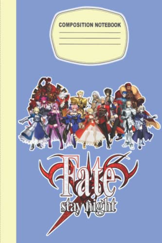 Fate Stay Night Notebook Merch: Fate Stay Night Art | Fate Stay Night Fanart |Gamer Journal | Composition Notebook | Notepad book | Planner Book ... Gifts in Work Office, Home, School...