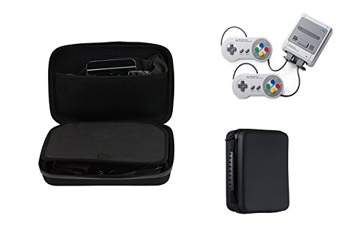 Preisvergleich Produktbild Navitech Schwarzes Schock Sicheres Harten Fall / Abdeckung / Gehäuse für das Nintendo SNES Classic Mini